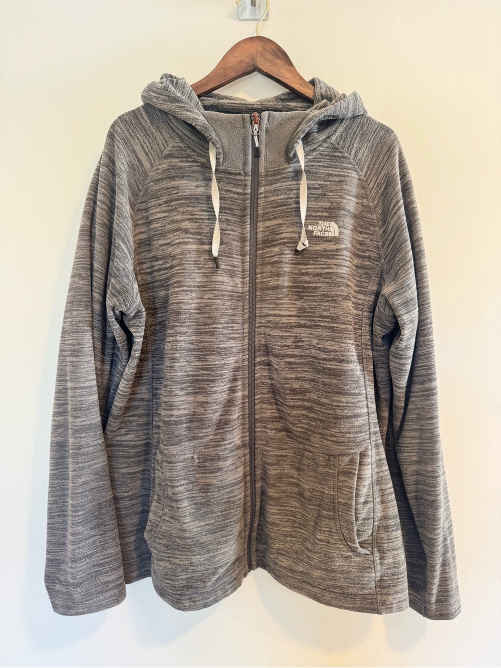 The North Face Women’s Heather Gray Full-Zip Hooded Jacket